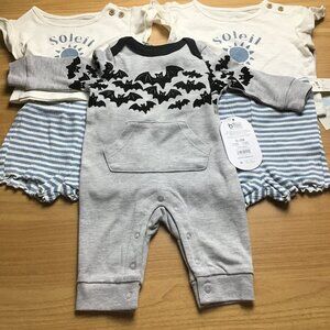 3 Piece New Born Baby Clothing, Size 0-9 Months